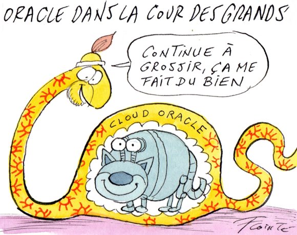 Dessin: Oracle sur le point de devenir un grand hyperscaler grâce à l’IA